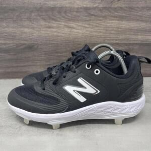 New Balance Fresh Foam X Velo V3 Softball Cleats Womens Size 7 Black White SMVEL